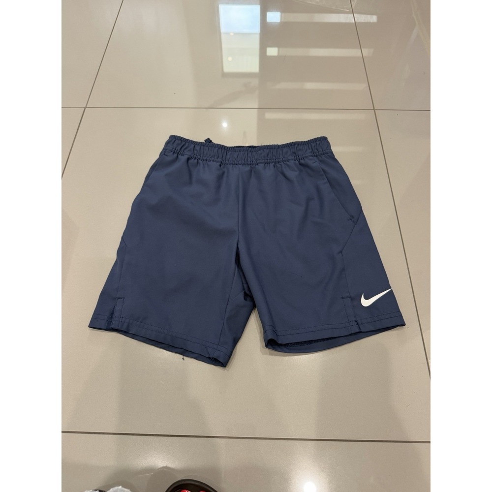 Nike Dri Fit Boys Shorts Sz Medium Navy Blue